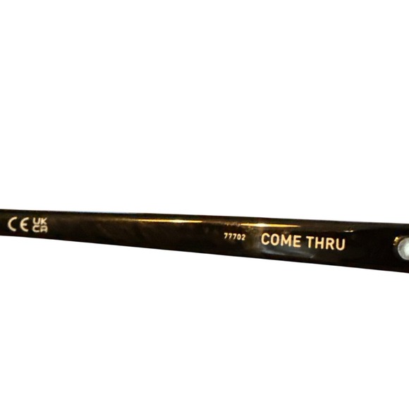 QUAY Come‎ Thru Sunglasses Women's Brown Ombre Flat Top Cat Eye - Picture 6 of 8